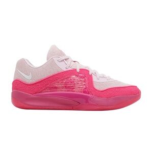 Nike Pink Athletic Shoes with Breathable Mesh and Wave Design